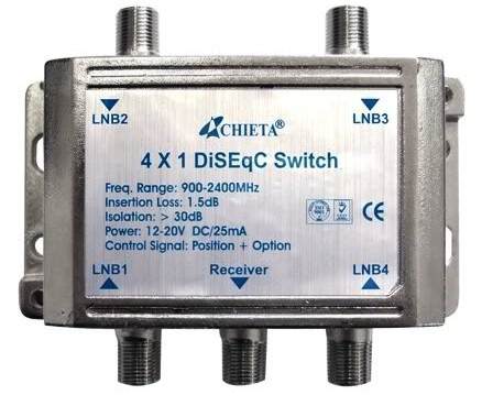 Chieta 4x1 Heavy-Duty DiSEqC Switch