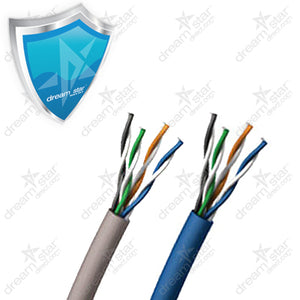 vertical cable Category-5E, 24AWG, UTP, 8C Solid Bare Copper, 350MHz, Riser Rated, PVC Jacket, White, 1000ft. Pull Box (1000 ft/300 m Box)