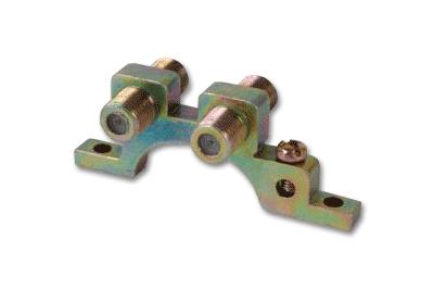 Dual Port RG6 Grounding Block