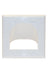 Flush to Inner Surface Bulk Wire Wall Plate (Double Gang, White)