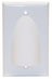 Flush to Outer Surface Bulk Wire Wall Plate (Single Gang, White)