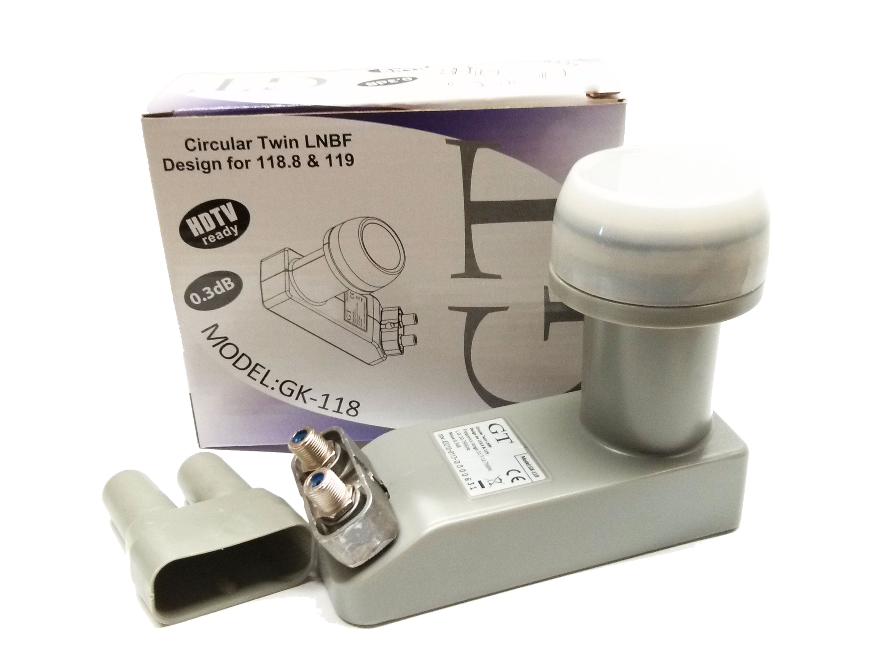 Square-Shaped Dual-Output DSS Circular LNB for 118/119 W