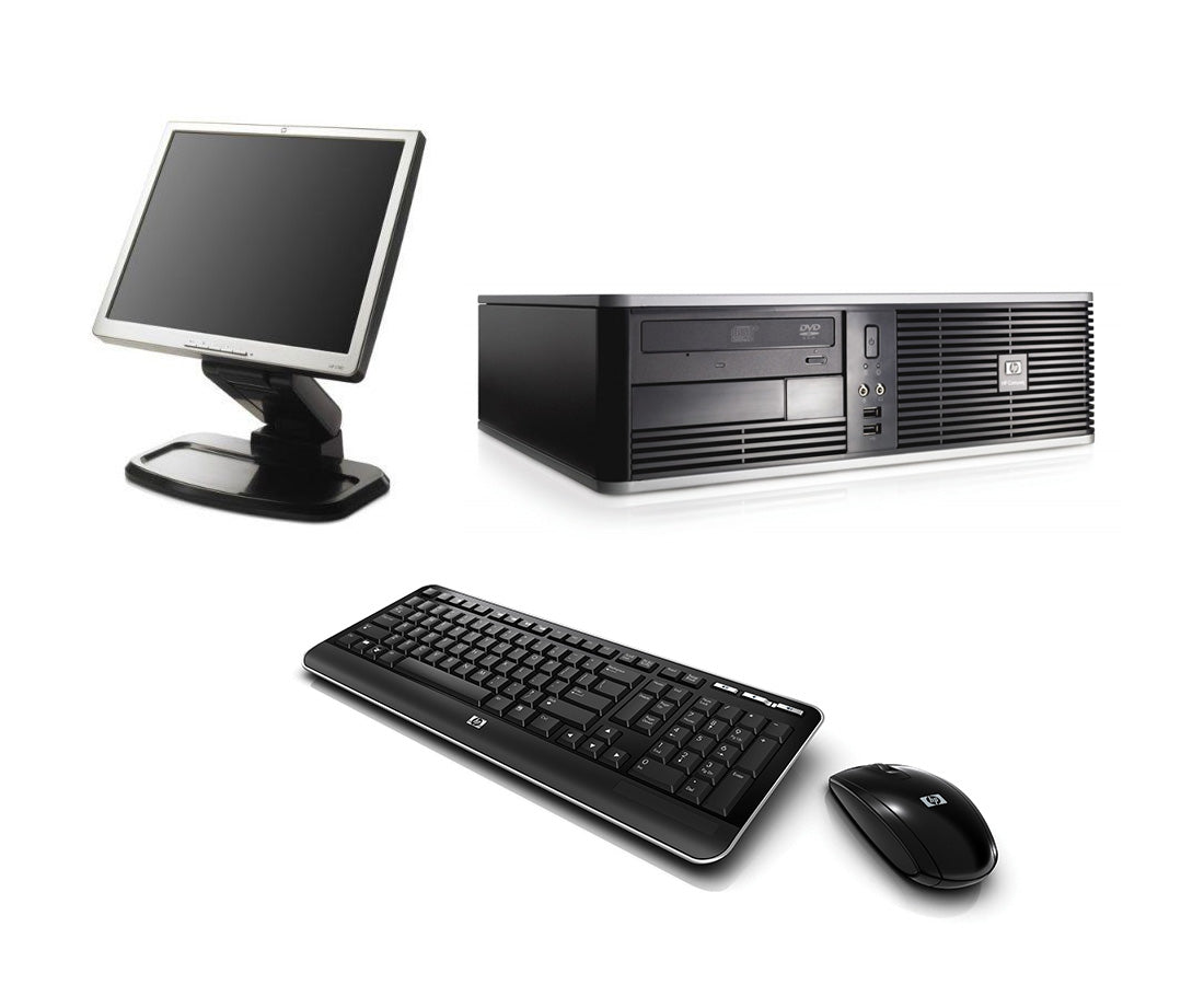 HP DC7800 and L1740 Complete Windows 7 PC System [Refurbished]