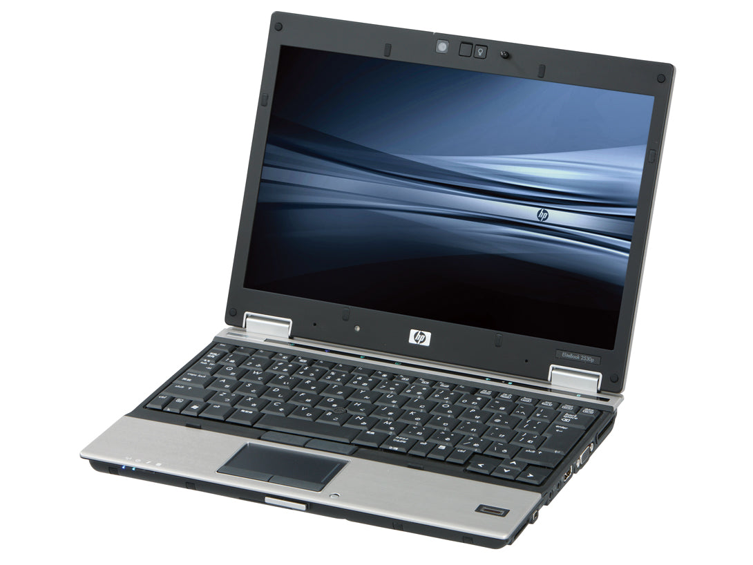HP EliteBook 2530p 12-inch Ultra Portable Laptop (Intel Core2 Duo 1.8GHz, 2GB RAM, 120GB HDD, DVD-RW, WiFi, Webcam, Fingerprint Reader, Windows XP Professional) [Refurbished]