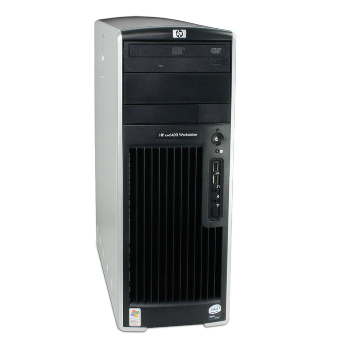HP XW6400 Workstation PC (2 x Dual-Core Xeon 2.6GHz, 4GB DDR2 RAM, 250GB HDD, DVD-RW, Win XP Pro or Vista Business) [Refurbished]