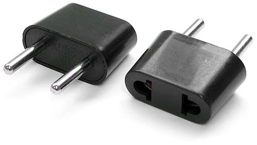 Na Plug Adapter North American to European Plug Adapter non-grounded – Angel Electronics