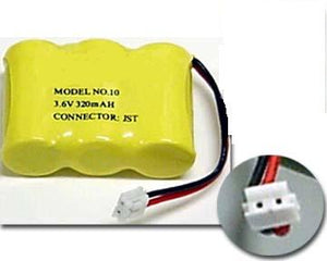 NI-CD 3 x 2/3AA Rechargeable Cordless Phone Battery - 3.6V 320mAh, JST White Plug