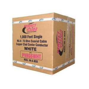 PerfectVision PVRG6W RG6 Coaxial Cable (1000 ft/30m Box - White)