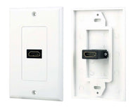 Single HDMI Wall Plate (White)