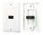 Single HDMI Wall Plate (White)