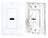 Single HDMI Wall Plate with 90-Degree Exit Port (White)