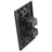 Dual HDMI Wall Plate with 90-Degree Exit Ports (Black)