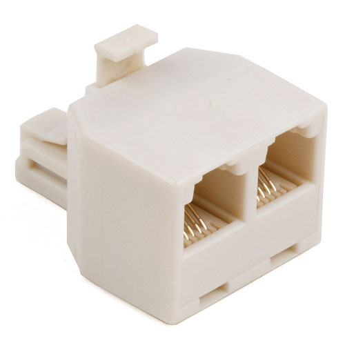 Phone Jack Duplex Adapter