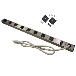 12 Outlet Surge Protector, Power Bar, Power Strip with 10 Feet Cord 125V/15A, Certified UL cULus