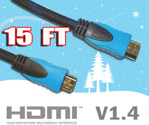 Premium 15 ft (4.6 m) High-Speed HDMI 1.4 Cable
