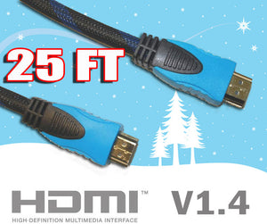 Premium 25 ft (7.6 m) High-Speed HDMI 1.4 Cable