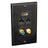 HDMI + Mono RCA Audio/Coaxial + Dual Ethernet Wall Plate (Black)