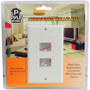 Dual HDMI Wall Plate with 90-Degree Exit Ports (White)