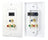 HDMI + 3 (RGB/RCA) Component Wall Plate (White)