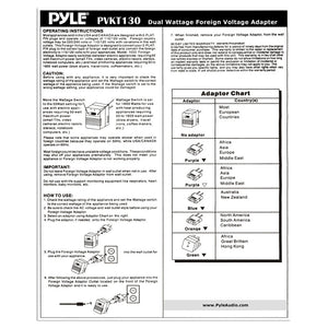 Pyle 100 Watt Travel Voltage Converter Kit (Step Up/Step Down)