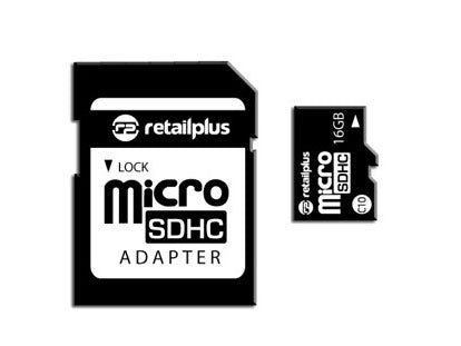 Retail Plus 16 GB MicroSDHC Class 10 Memory Card