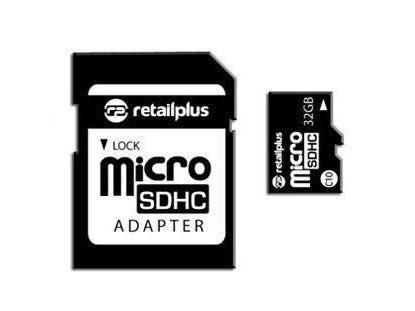 Retail Plus 32 GB MicroSDHC Class 10 Memory Card