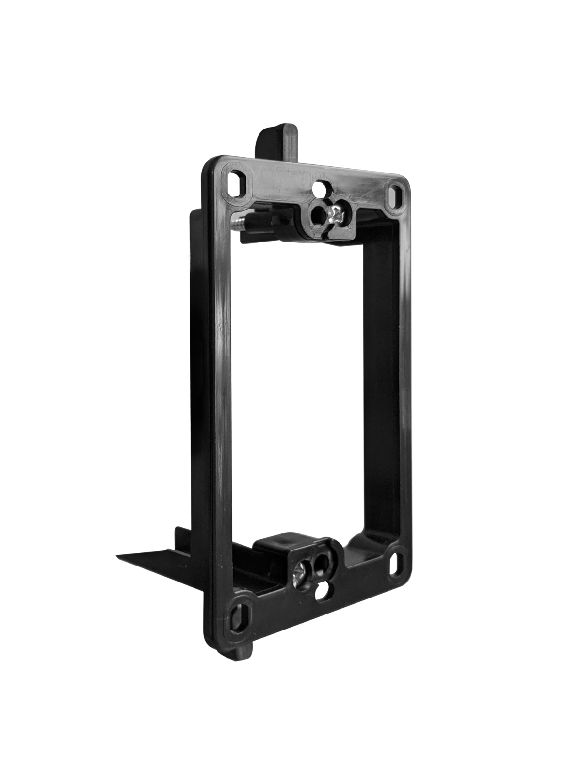 BestMounts 1-Gang Screw Less Recessed Low Voltage Cable Wall Plate (1-Pack) with Best Low Voltage Mounting Bracket (1-Pack)