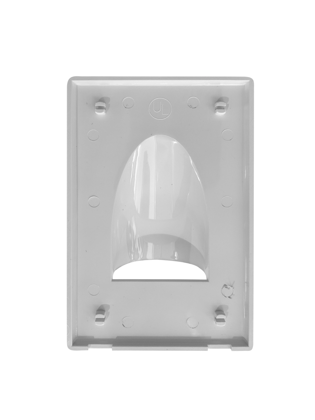 BestMounts 1-Gang Screw Less Recessed Low Voltage Cable Wall Plate (1-Pack) with Best Low Voltage Mounting Bracket (1-Pack)