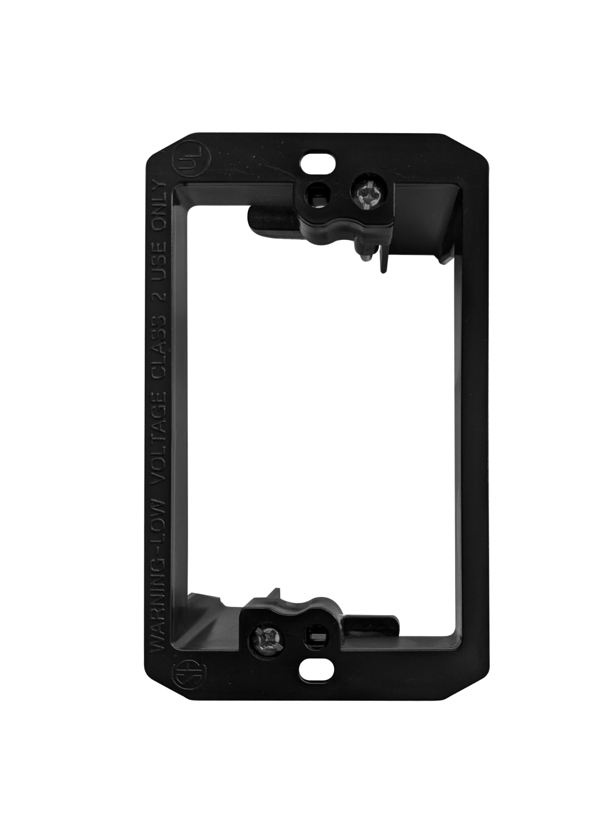 Low Voltage Mounting Bracket Retrofit Single Gang Wall Plate Mount Mud Ring Low Voltage - 12 Pack