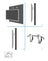 WMN1000B Compatible Hanging Wall Mount for Samsung Ultra-Thin 32-55 inch LED and Plasma TVs