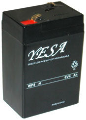 6V/4Ah Rechargeable Sealed Lead Acid Battery for Security Alarms
